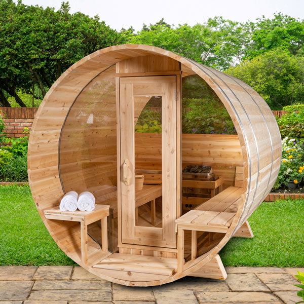 Dundalk Leisurecraft Serenity MP 2-4 Person Barrel Sauna