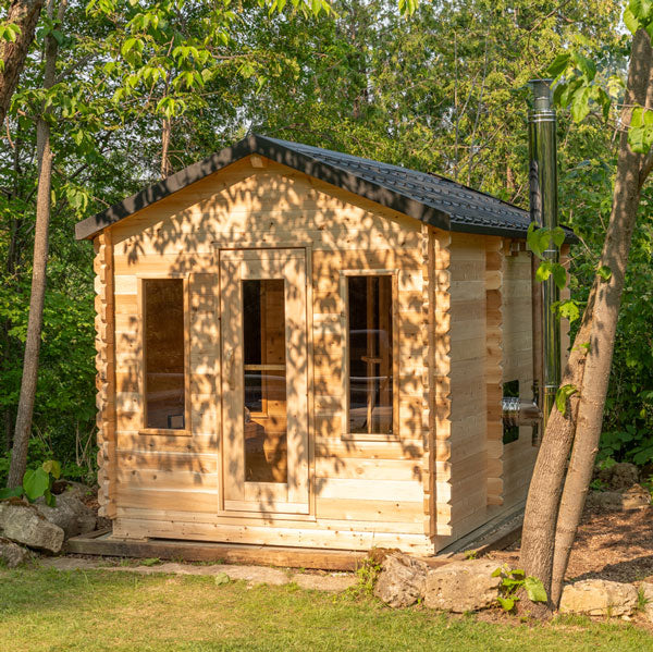 Dundalk Leisurecraft CT Georgian Cabin 6 Person Sauna with Changeroom