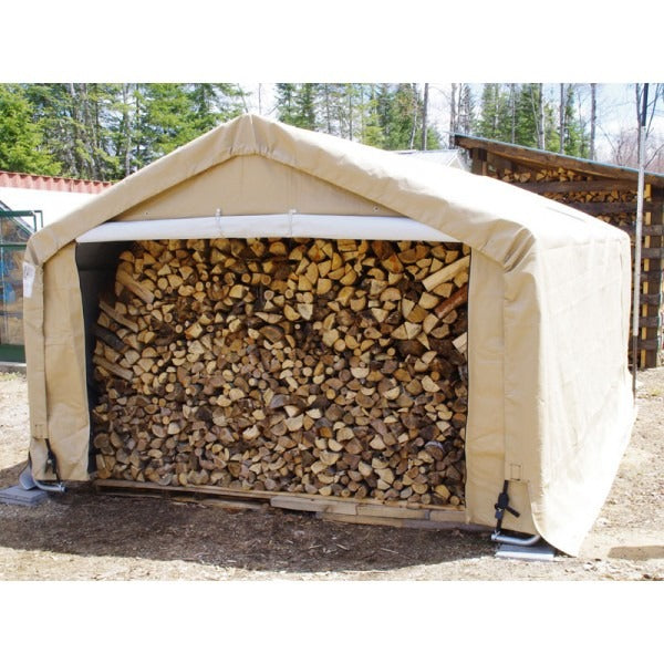Rhino Shelters 10’W x 10’L x 8’H Storage Shed (House Style)