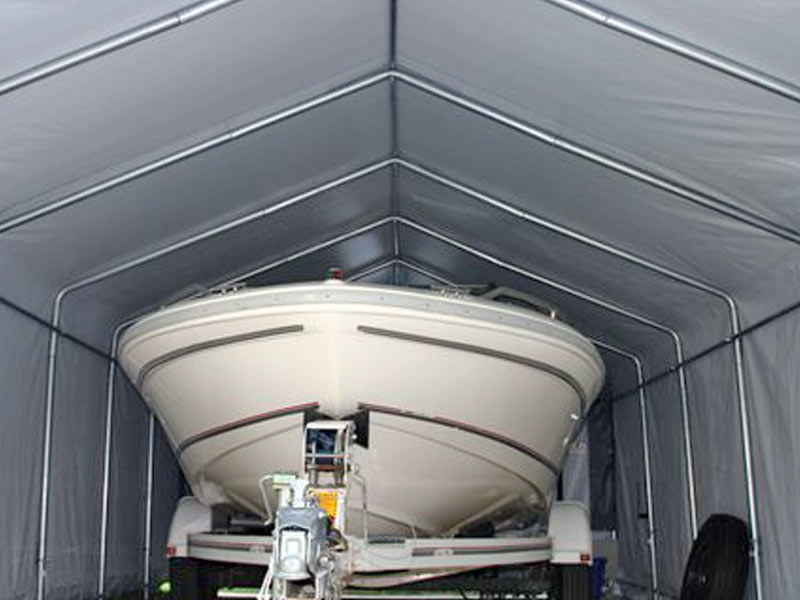 Rhino Shelters 12’W x 24’L x 8’H Instant Garages (House Style)