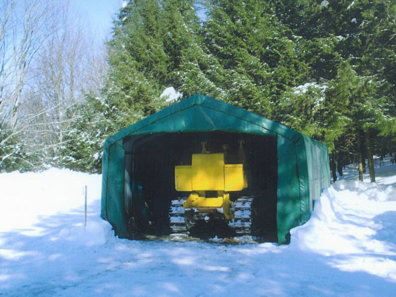Rhino Shelters 12’W x 24’L x 8’H Instant Garages (House Style)