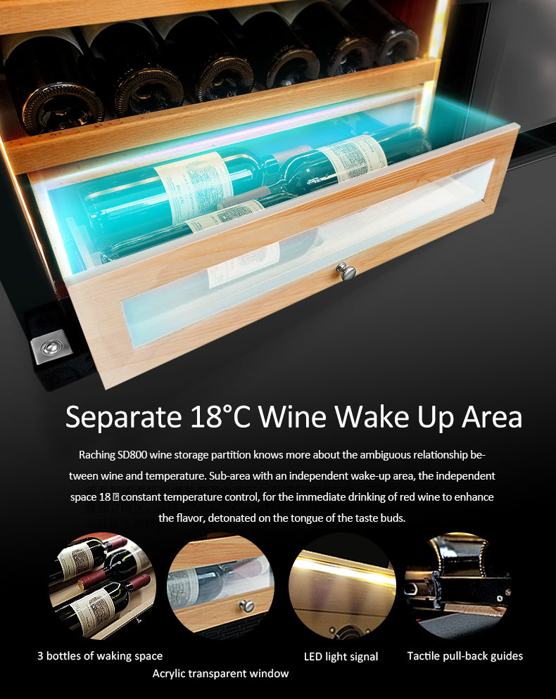 Raching CS600 Electronic Double Door Cigar Humidor Cabinet