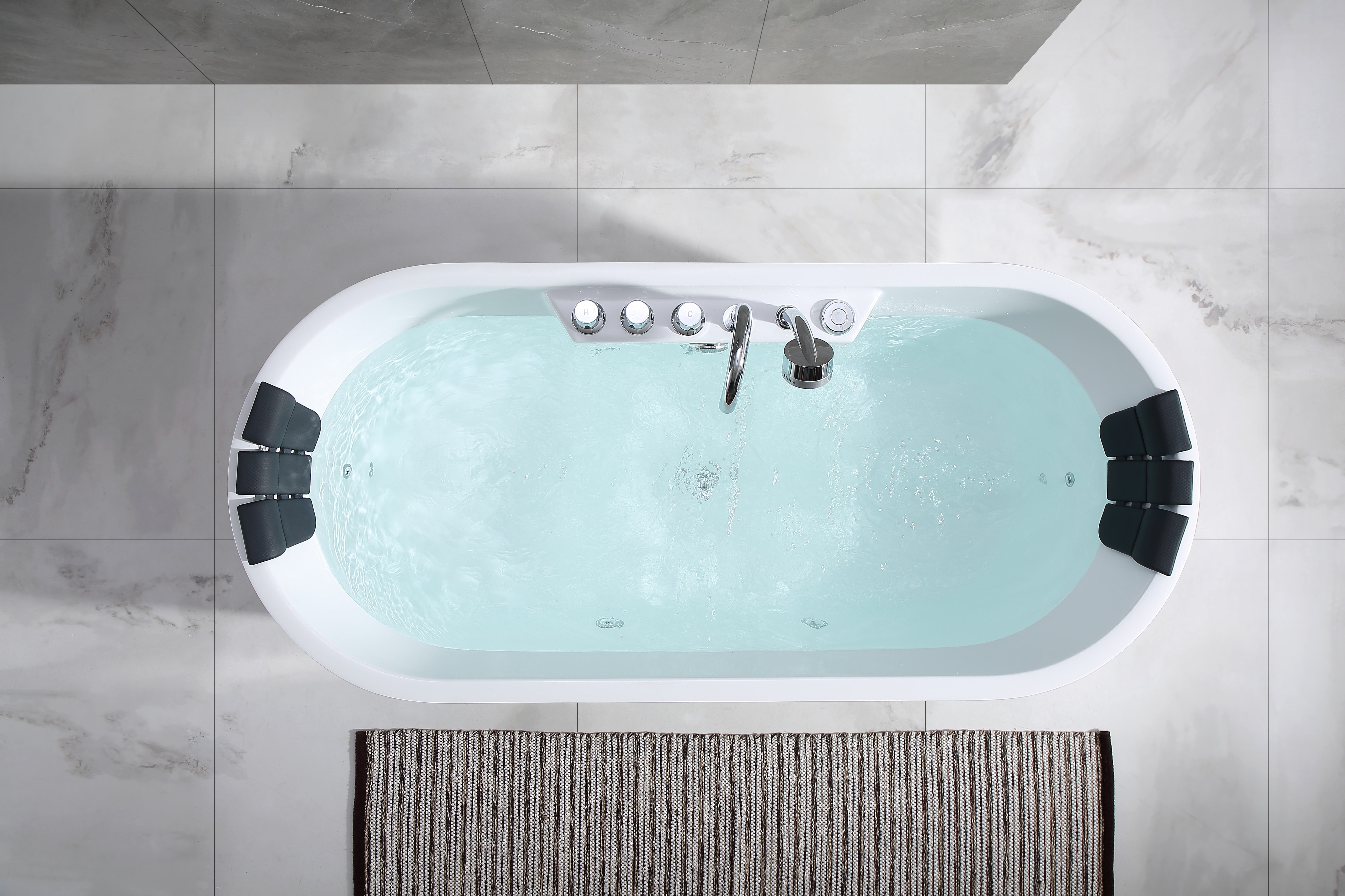 Empava-67AIS01 67" Freestanding Whirlpool Bathtub