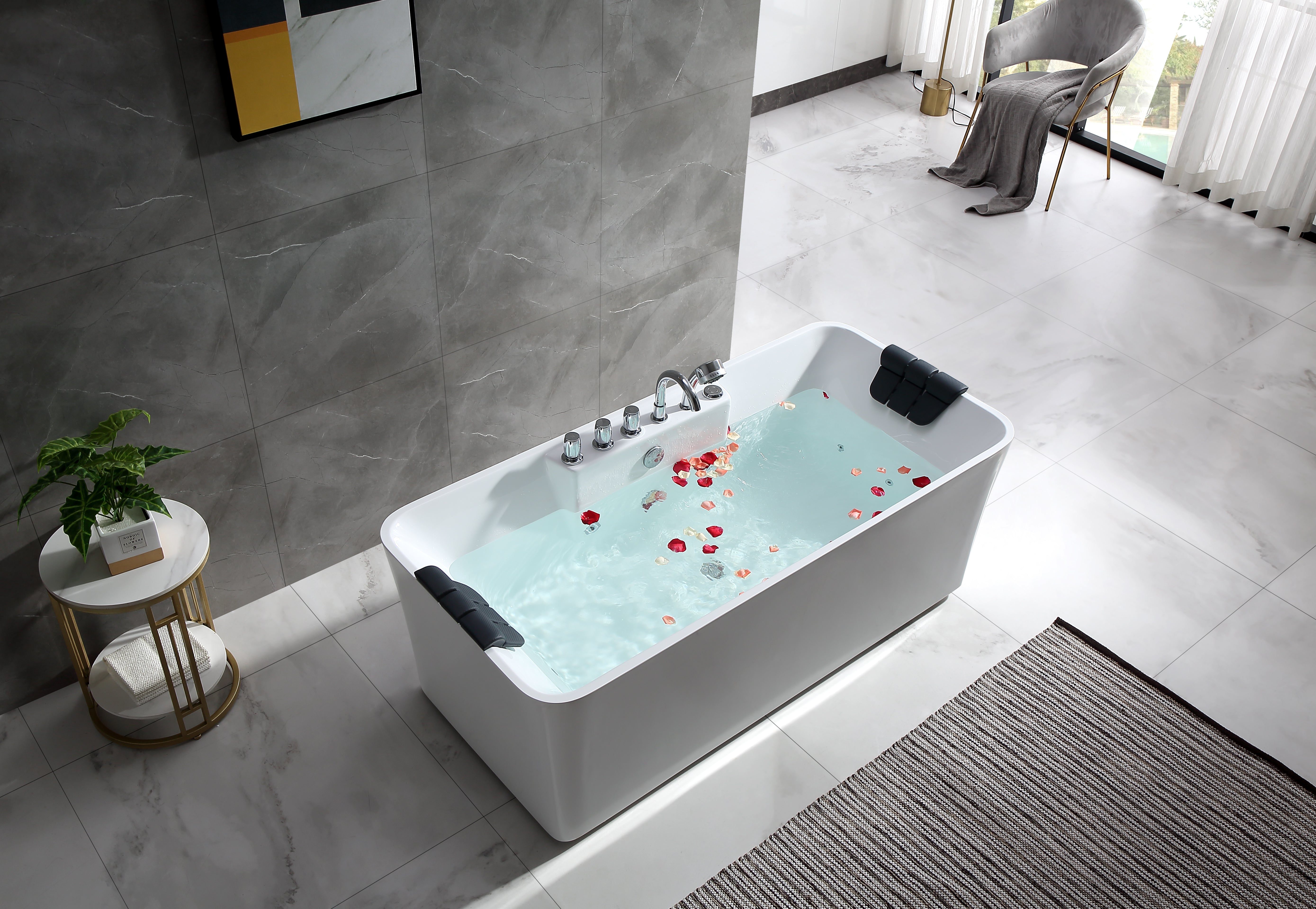 Empava-67AIS16 67" Freestanding Jetted Tub