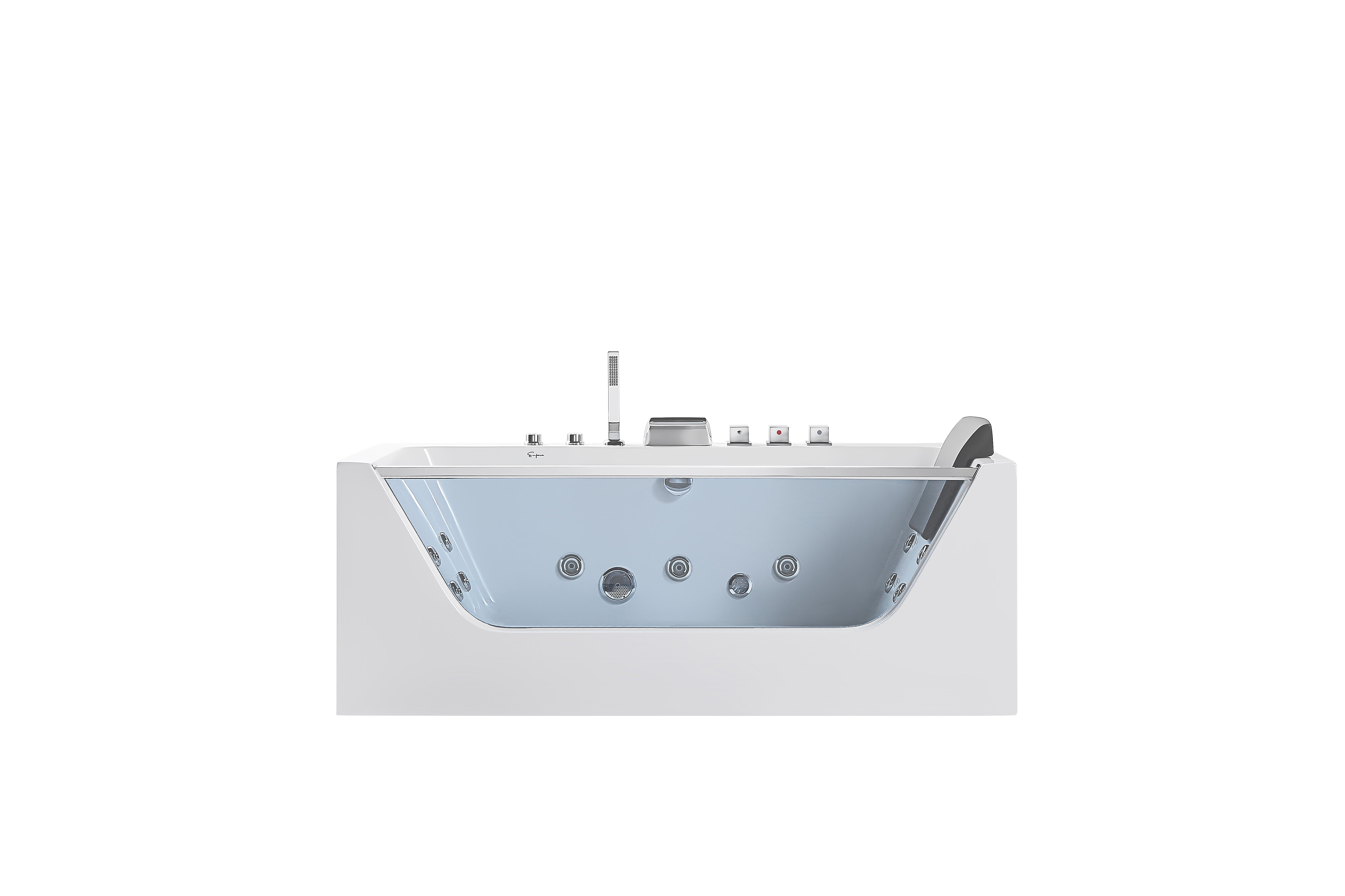 Empava-59JT408LED 59" Waterfall Faucet Whirlpool Bathtub