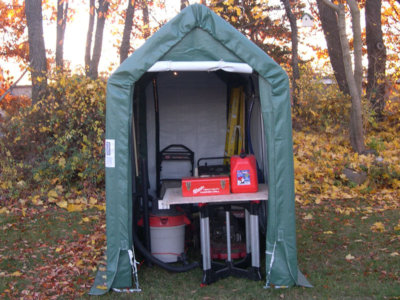 Rhino Shelters 5’W x 10’L x 8’H Storage Shed