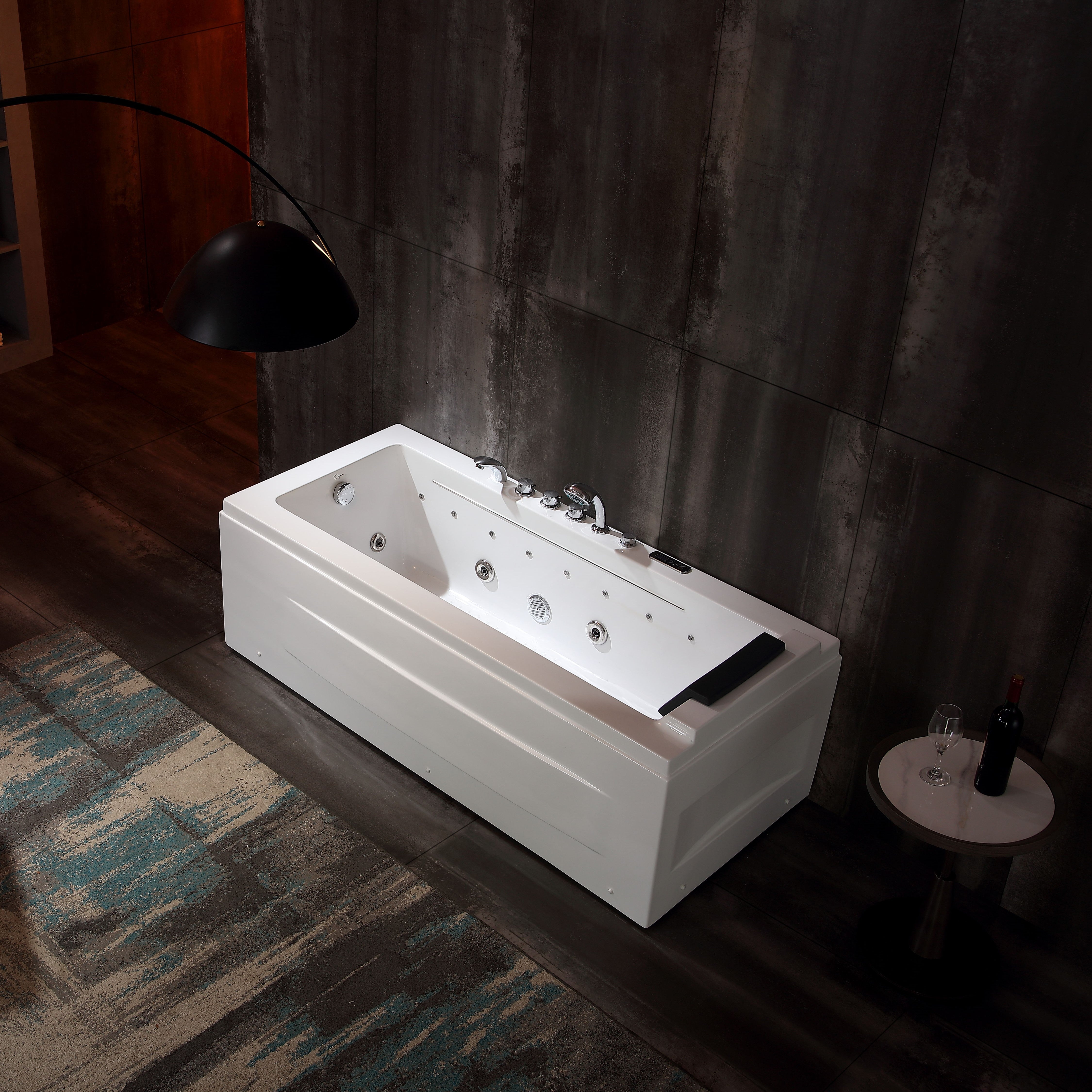 Empava-67JT351LED 67" Thermostatic Combination Massage Tub