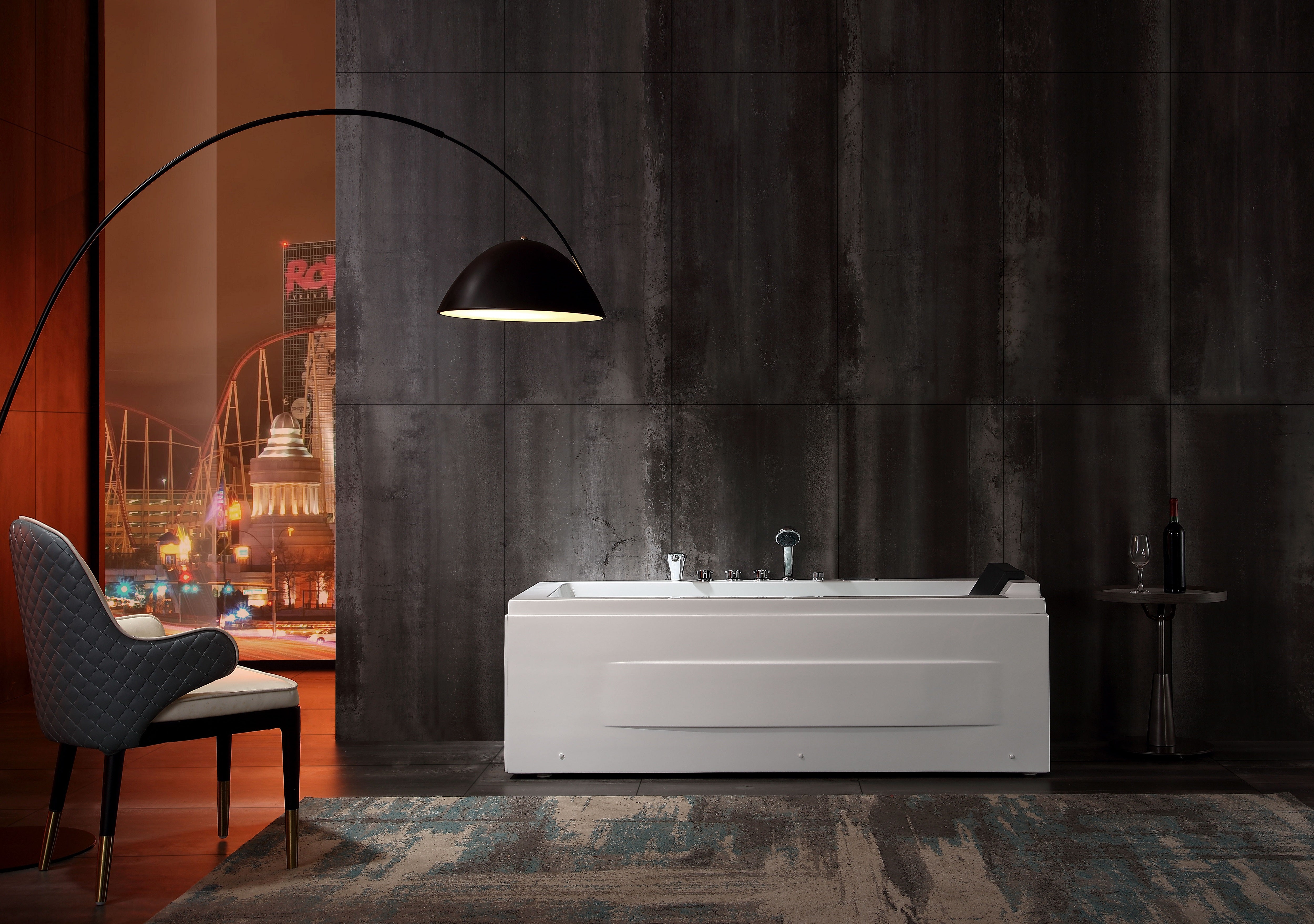 Empava-67JT351LED 67" Thermostatic Combination Massage Tub