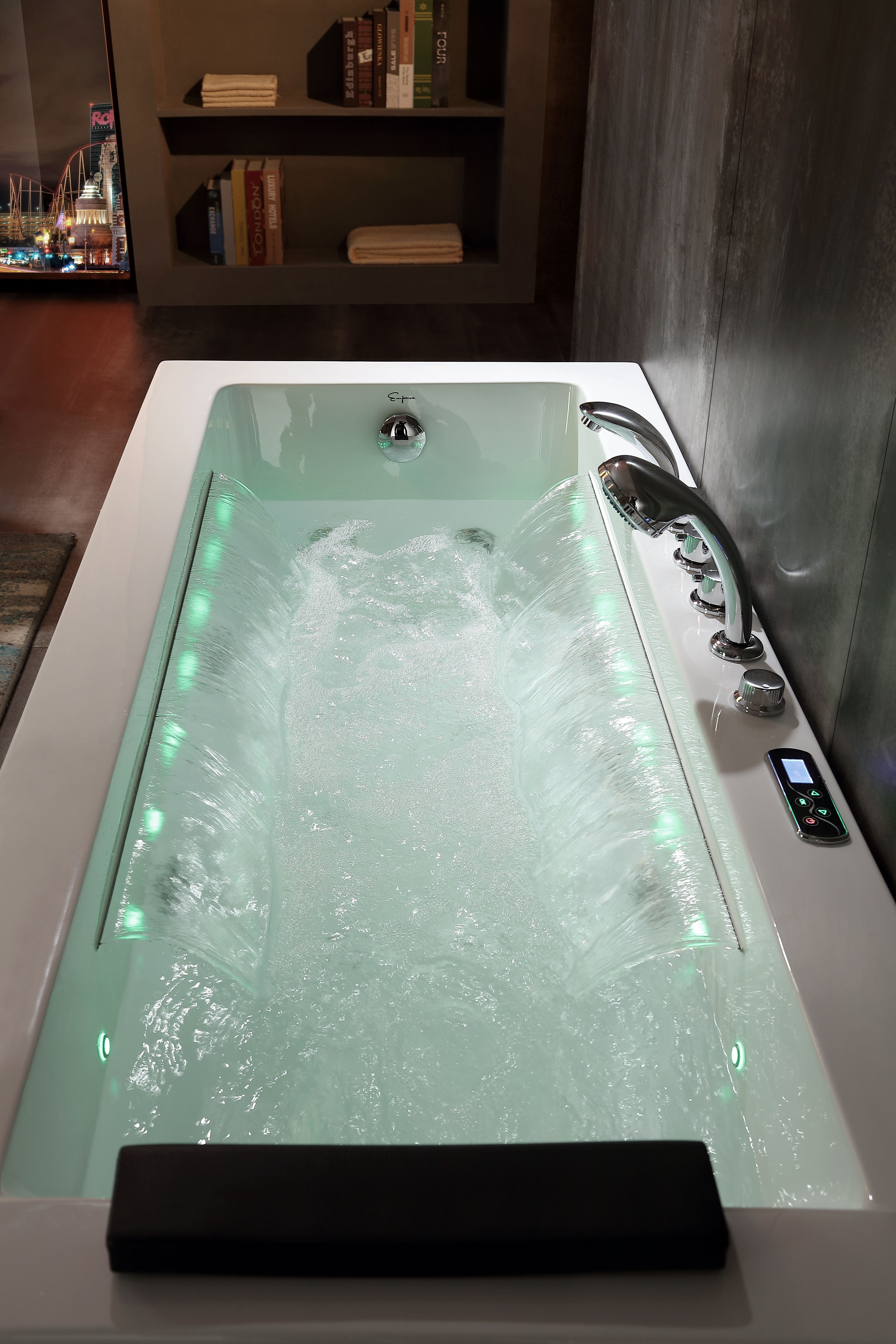 Empava-67JT351LED 67" Thermostatic Combination Massage Tub