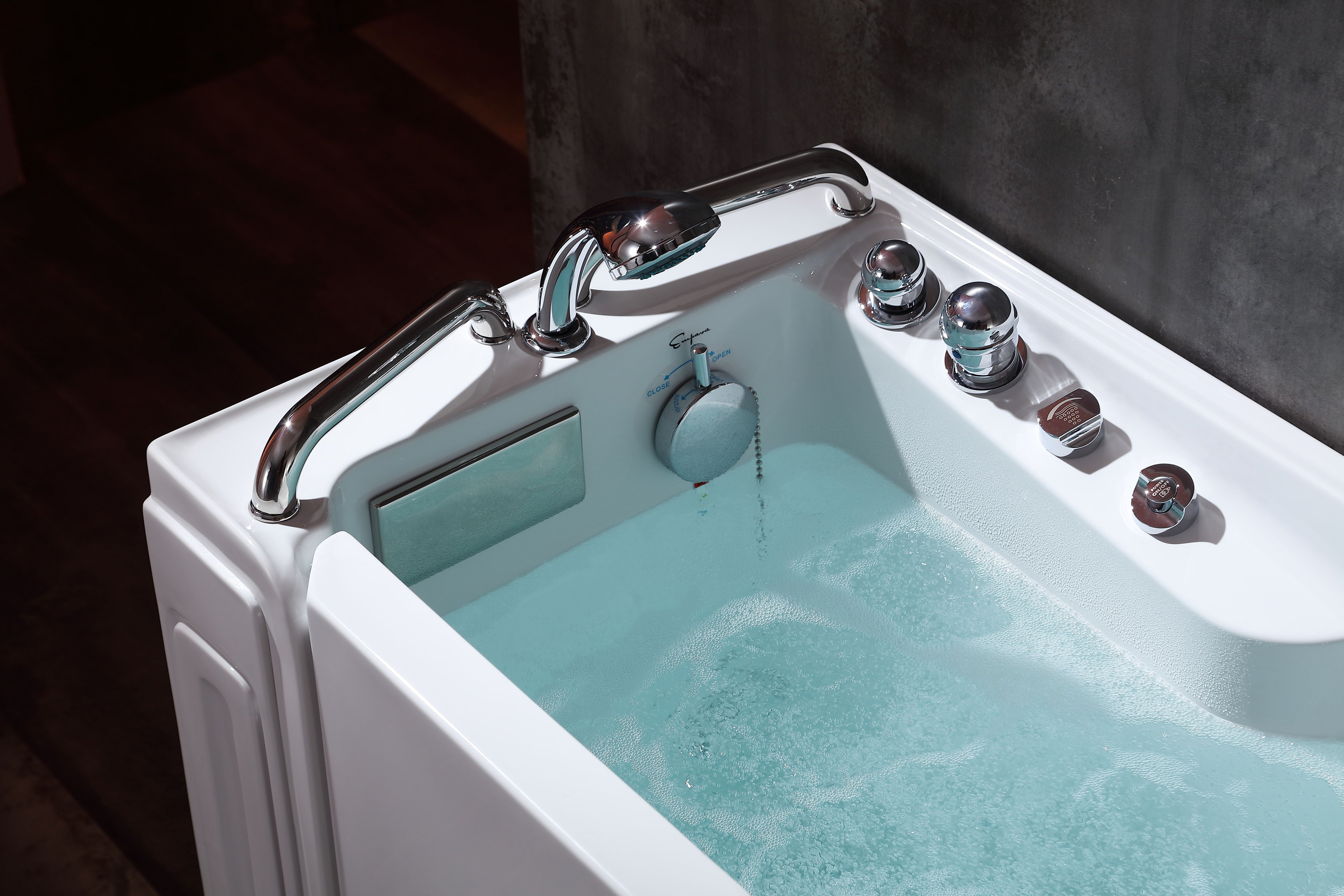 Empava-53WIT02 53" Walk-in Whirlpool Bathtub