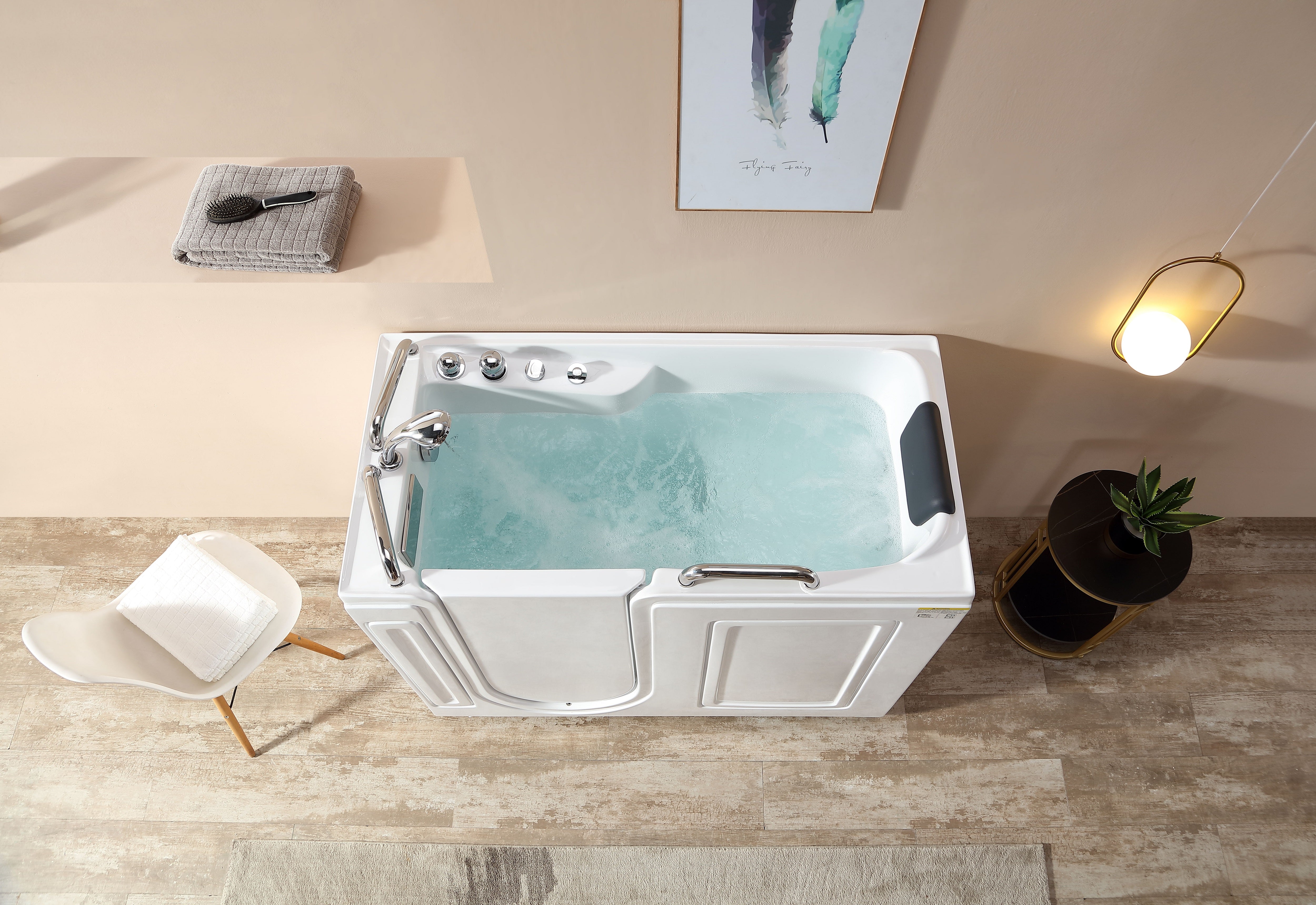 Empava-53WIT02 53" Walk-in Whirlpool Bathtub