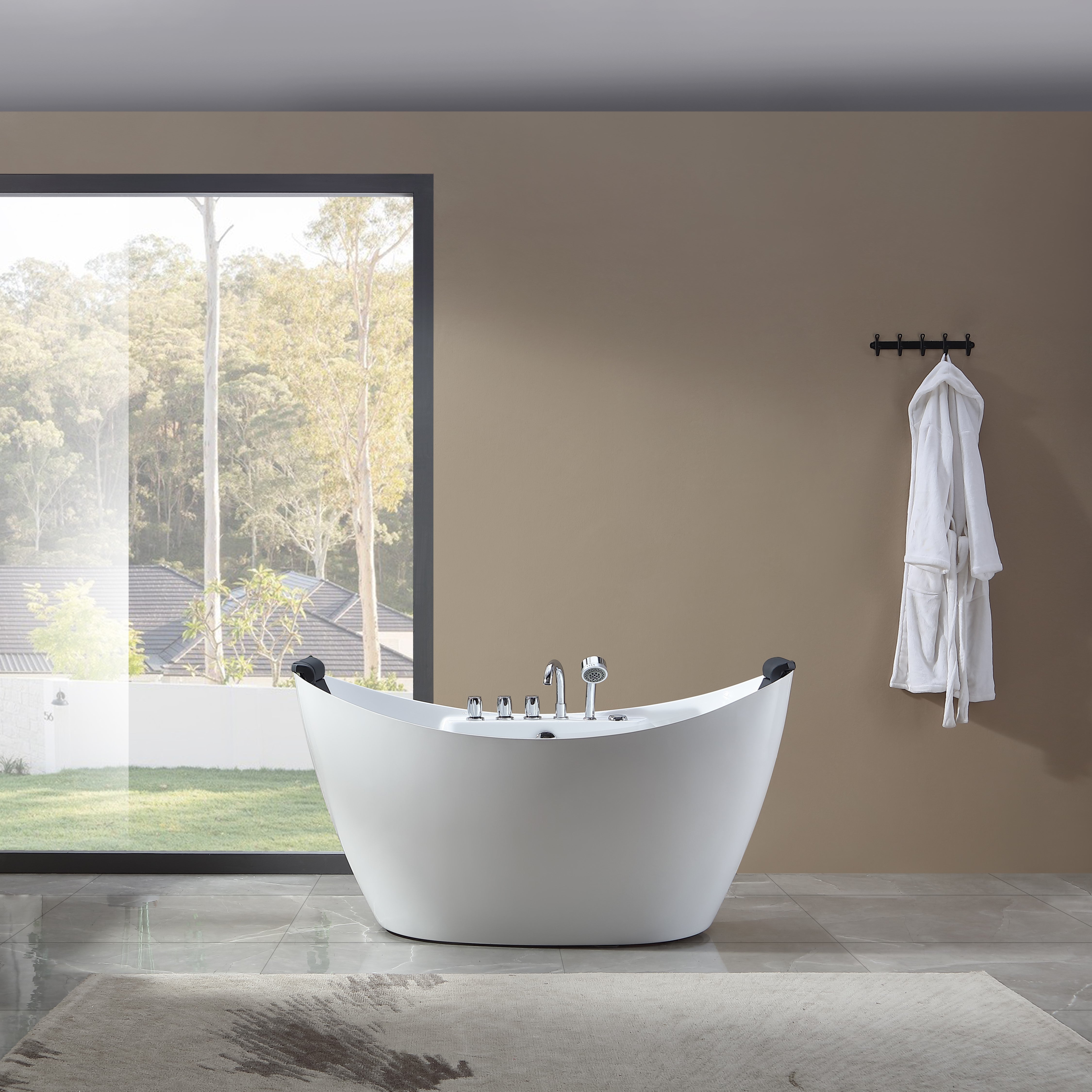 Empava-59AIS11 59" Whirlpool Freestanding Whirlpool Bathtub