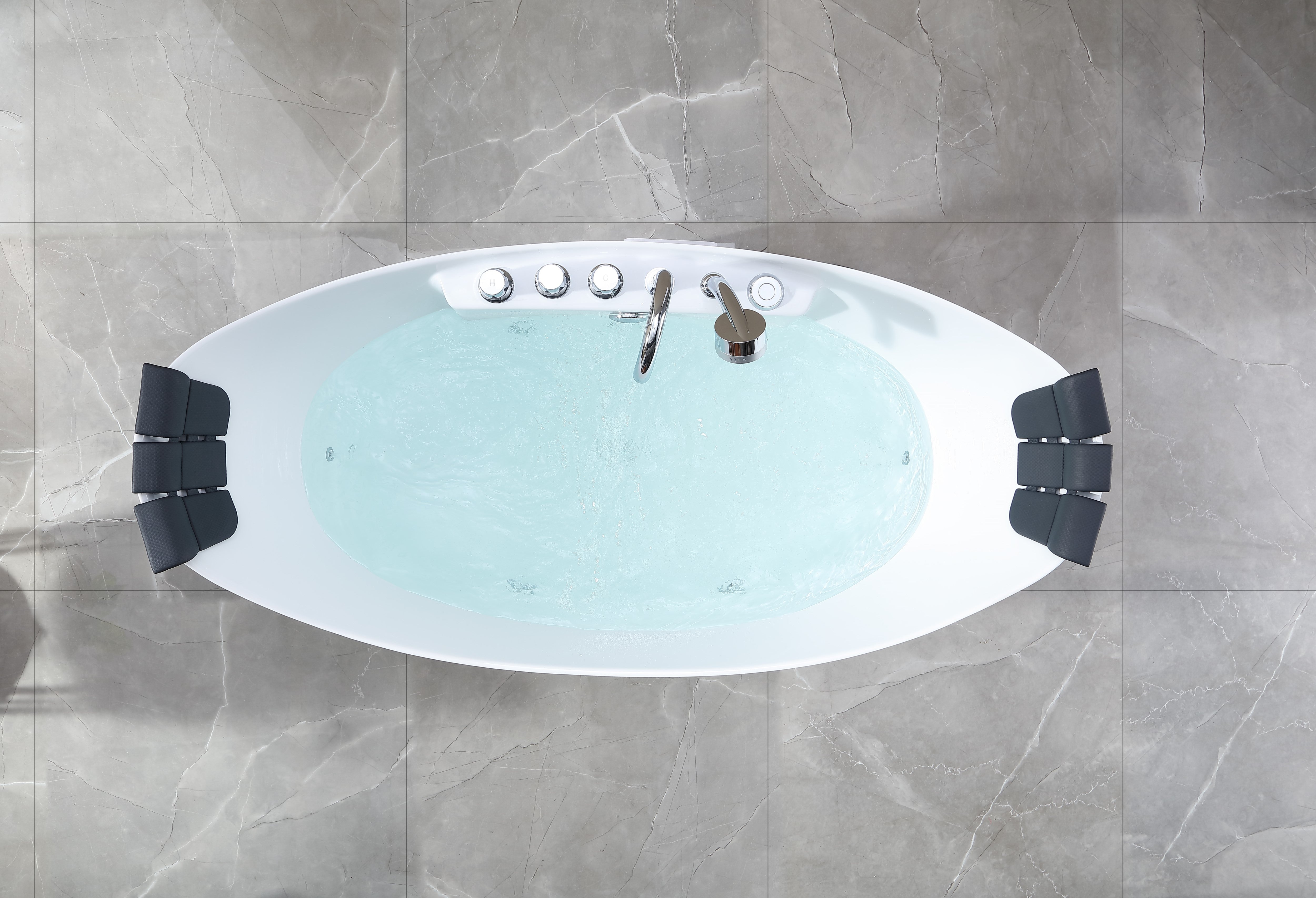 Empava-59AIS11 59" Whirlpool Freestanding Whirlpool Bathtub