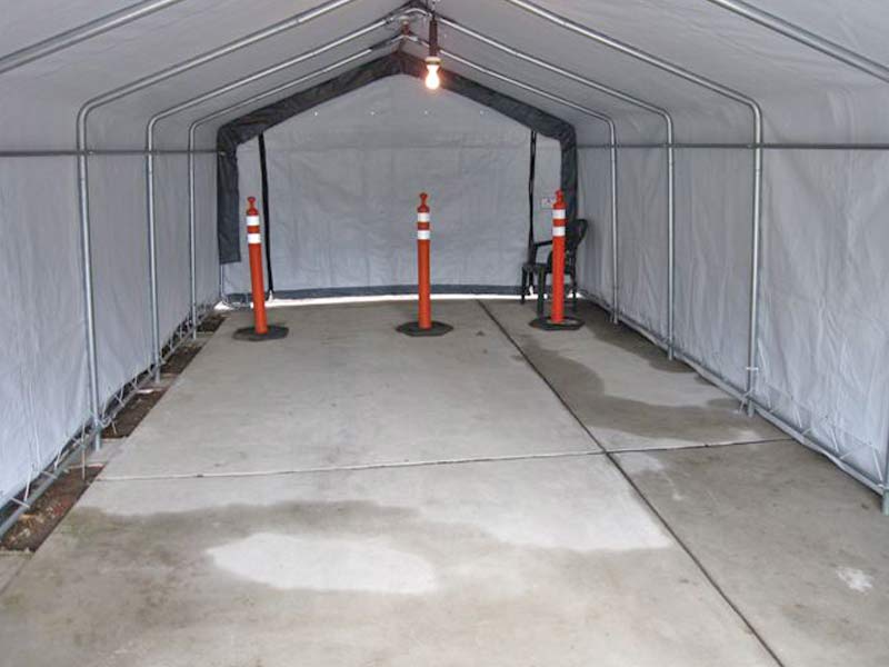 Rhino Shelters 12’W x 24’L x 8’H Instant Garages (House Style)