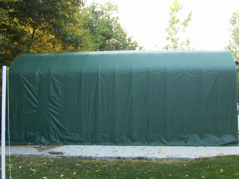 Rhino Shelters 12’W x 28’L x 12’H Instant Garage (Extended Barn Style)