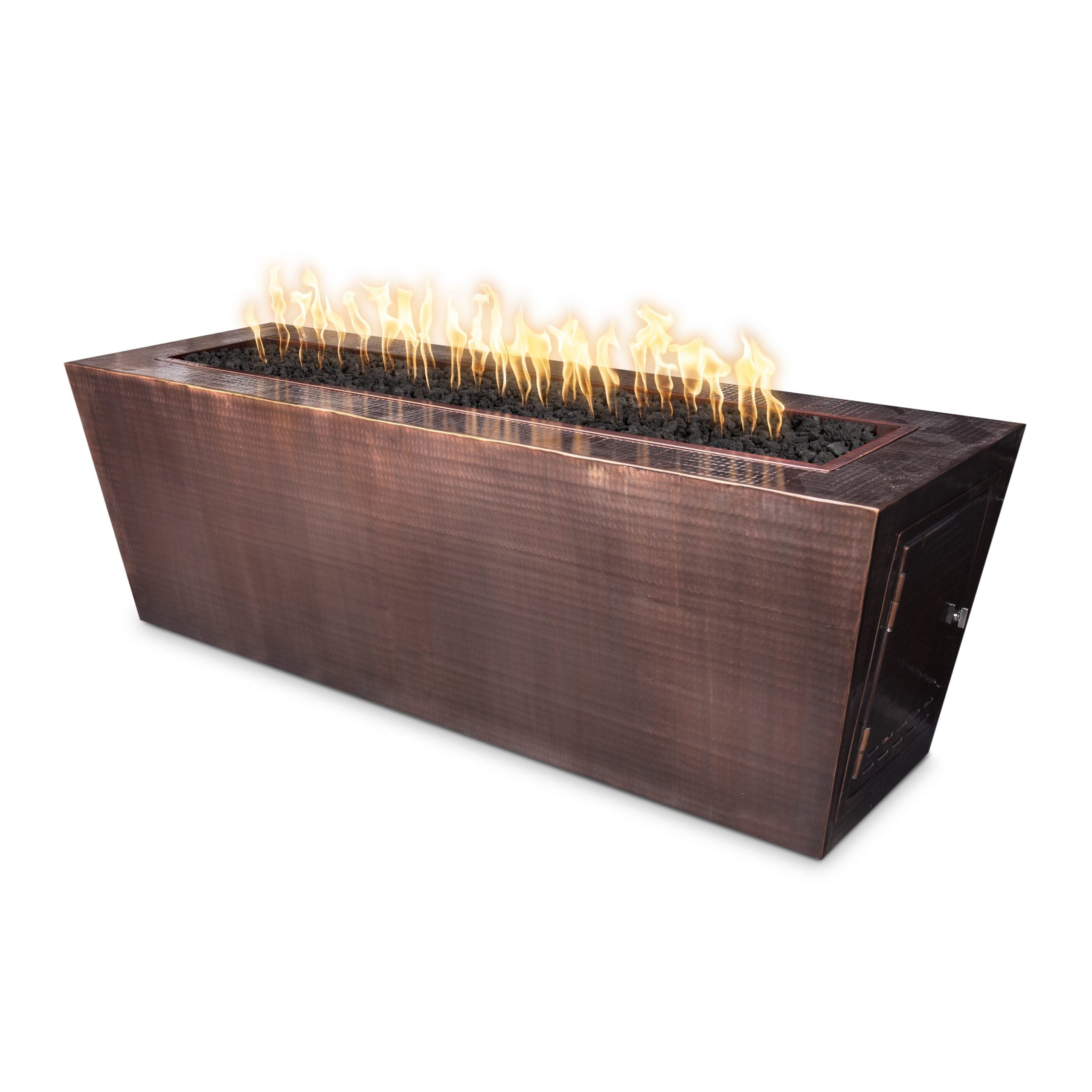 The Outdoor Plus 60" Rectangular Mesa Fire Pit - Hammered Copper
