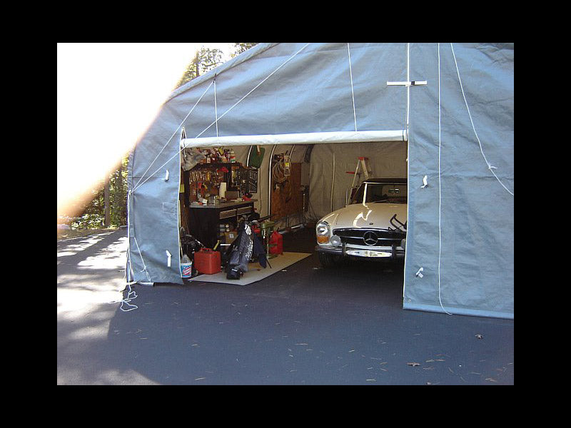 Rhino Shelters 22’W x 24’L x 12’H Instant Garage (Peak Style)