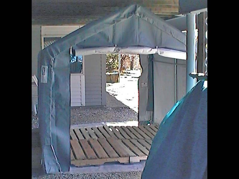 Rhino Shelters 8’W x 8’L x 8’H Storage Shed (House Style)