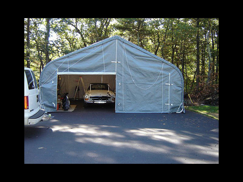 Rhino Shelters 22’W x 24’L x 12’H Instant Garage (Peak Style)