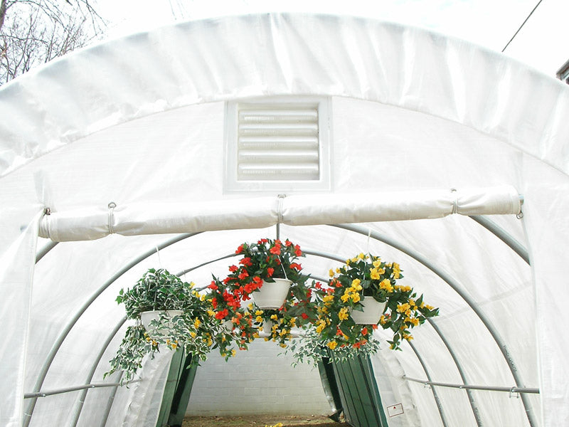 Rhino Shelters 12’W x 20’L x 8’H Greenhouse (Round Style)