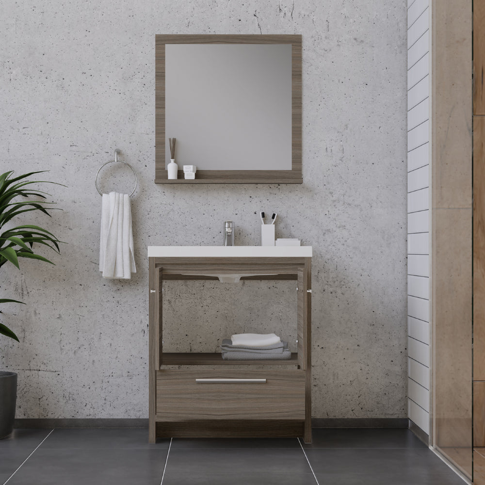 Alya Bath Sortino 30" Modern Bathroom Vanity