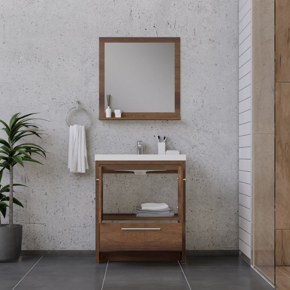 Alya Bath Sortino 30" Modern Bathroom Vanity