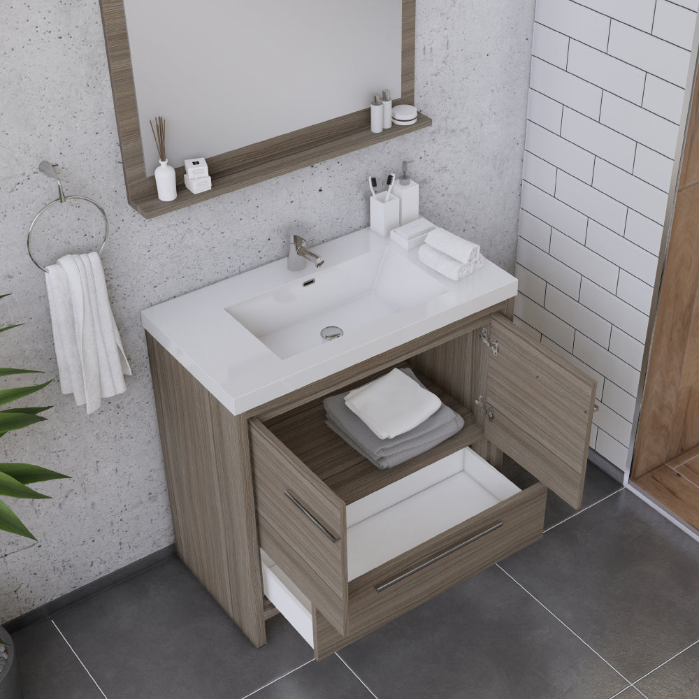 Alya Bath Sortino 36" Modern Bathroom Vanity