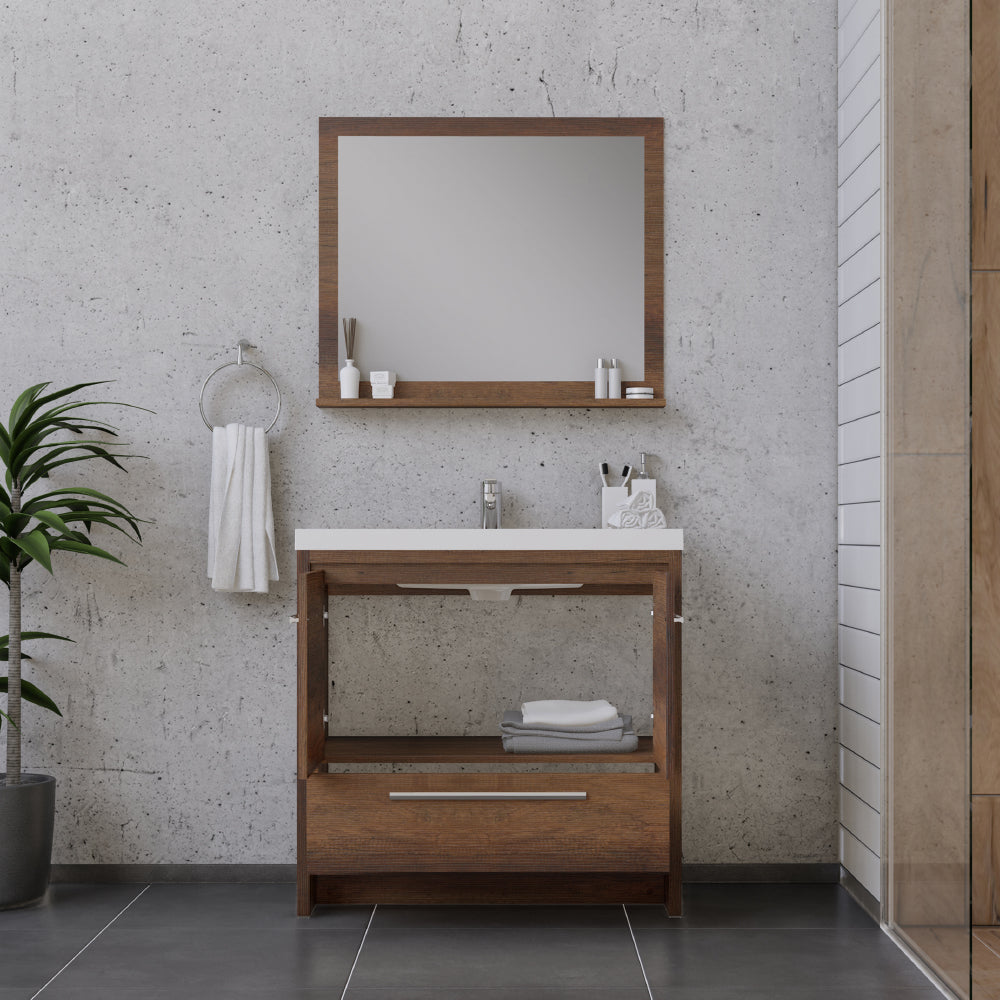 Alya Bath Sortino 36" Modern Bathroom Vanity