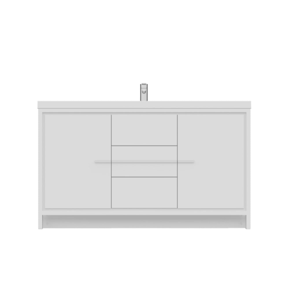 Alya Bath Sortino 60" Modern Single Bathroom Vanity