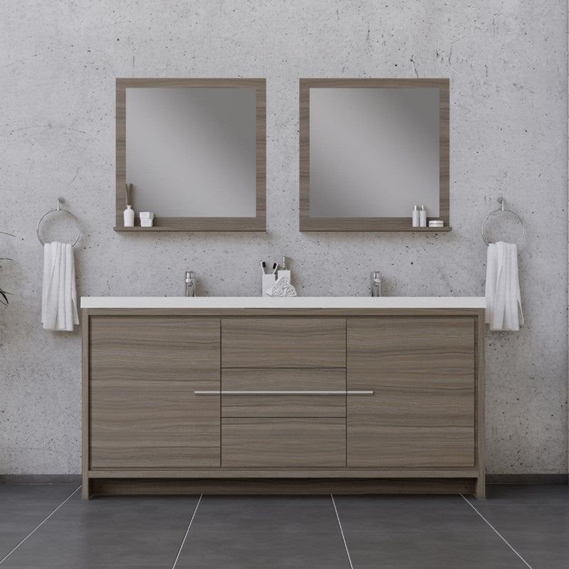 Alya Bath Sortino 72" Modern Bathroom Vanity