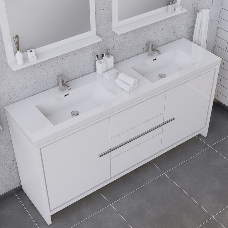 Alya Bath Sortino 72" Modern Bathroom Vanity