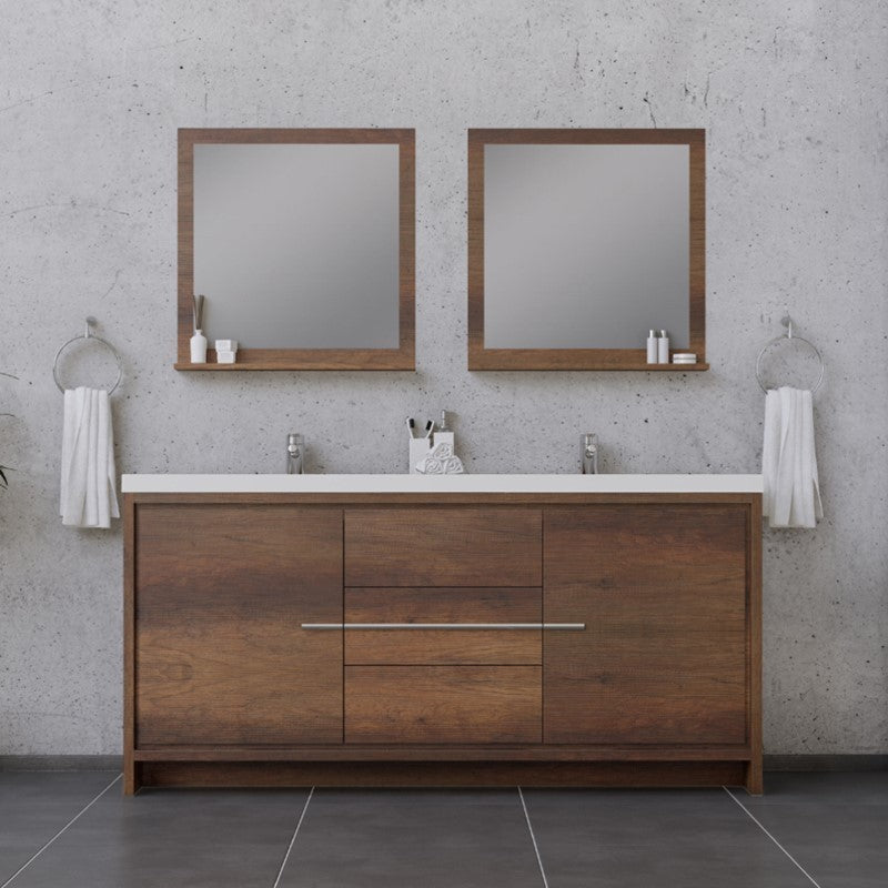 Alya Bath Sortino 72" Modern Bathroom Vanity