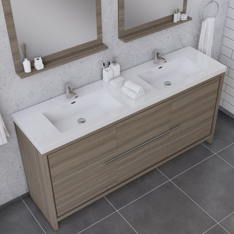 Alya Bath Sortino 72" Modern Bathroom Vanity