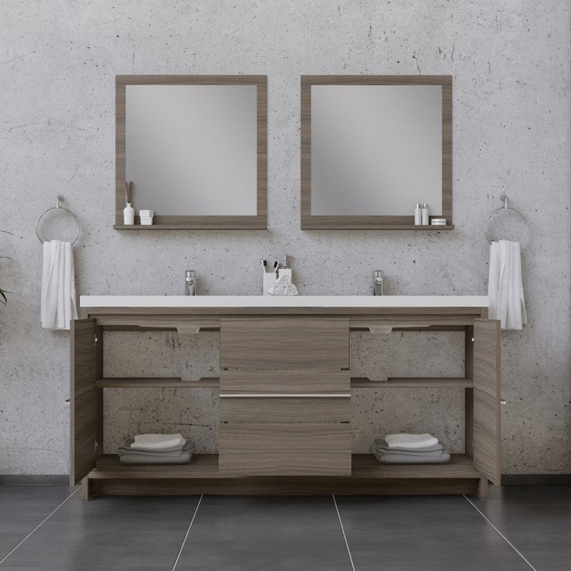 Alya Bath Sortino 72" Modern Bathroom Vanity