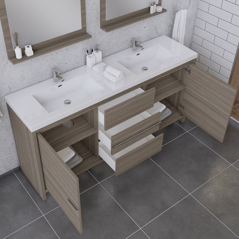 Alya Bath Sortino 72" Modern Bathroom Vanity