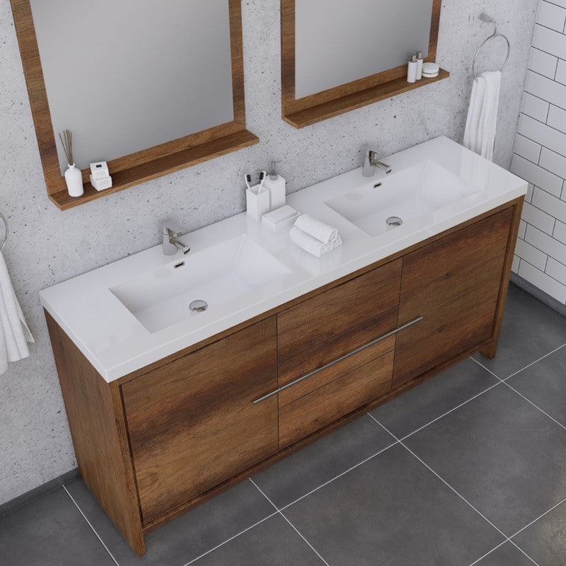 Alya Bath Sortino 72" Modern Bathroom Vanity