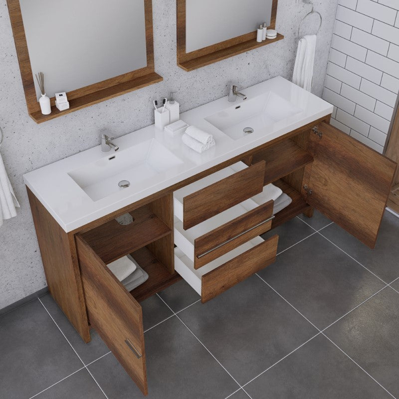 Alya Bath Sortino 72" Modern Bathroom Vanity