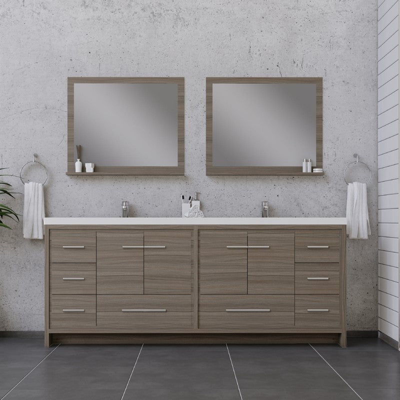 Alya Bath Sortino 84" Modern Bathroom Vanity