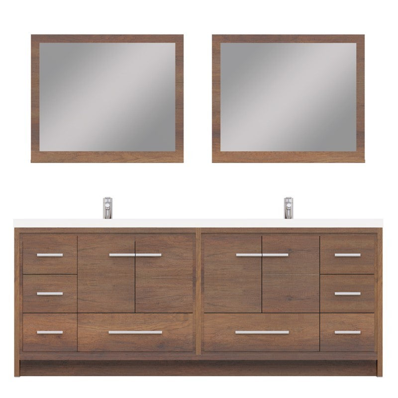 Alya Bath Sortino 84" Modern Bathroom Vanity