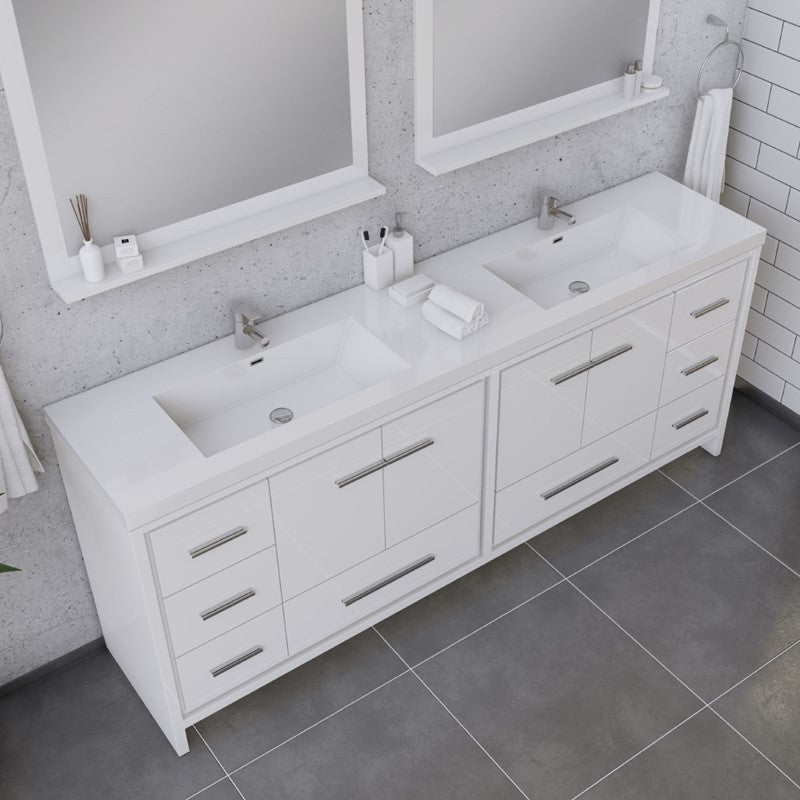 Alya Bath Sortino 84" Modern Bathroom Vanity