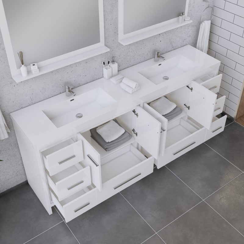 Alya Bath Sortino 84" Modern Bathroom Vanity