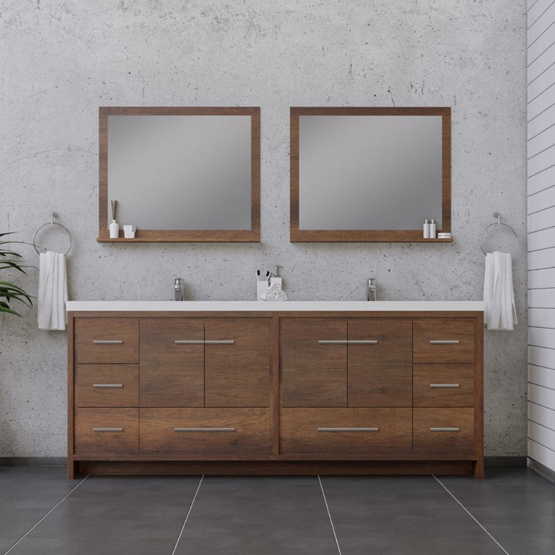 Alya Bath Sortino 84" Modern Bathroom Vanity