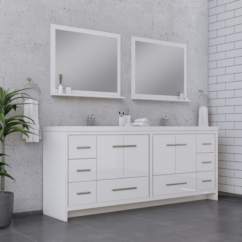 Alya Bath Sortino 84" Modern Bathroom Vanity