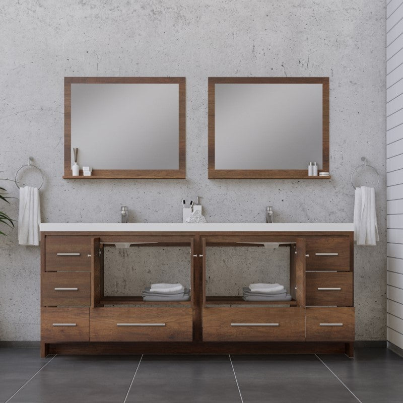 Alya Bath Sortino 84" Modern Bathroom Vanity