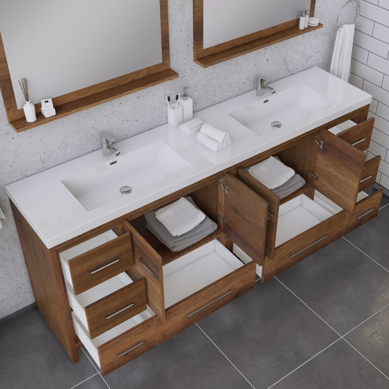 Alya Bath Sortino 84" Modern Bathroom Vanity