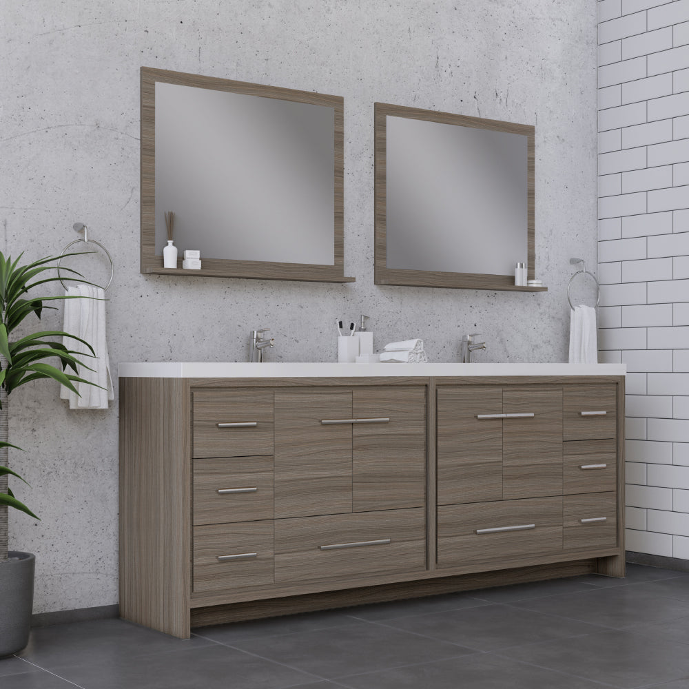 Alya Bath Sortino 84" Modern Bathroom Vanity