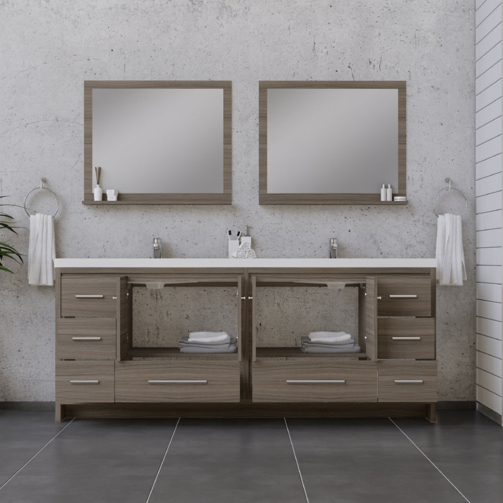 Alya Bath Sortino 84" Modern Bathroom Vanity