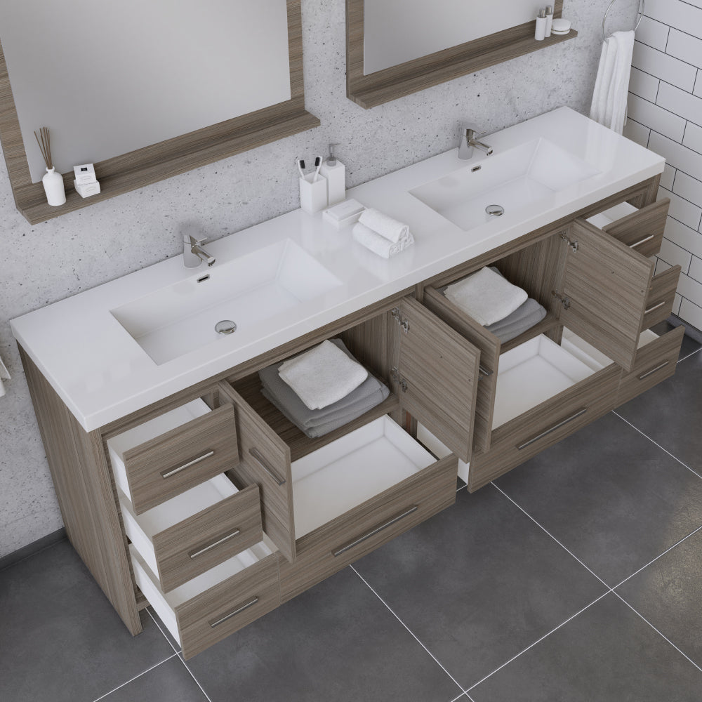 Alya Bath Sortino 84" Modern Bathroom Vanity