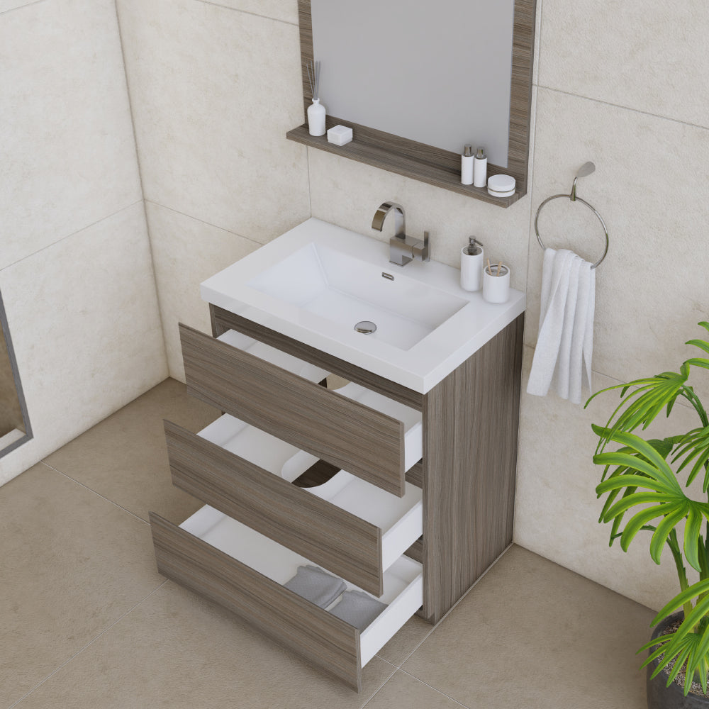 Alya Bath Paterno 30" Modern Freestanding Bathroom Vanity