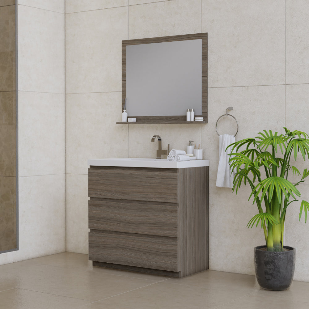 Alya Bath Paterno 36" Modern Freestanding Bathroom Vanity